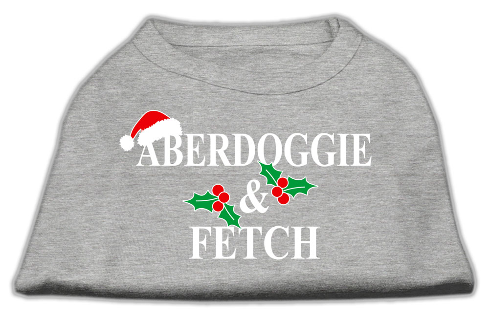 Aberdoggie Christmas Screen Print Shirt Grey XXXL